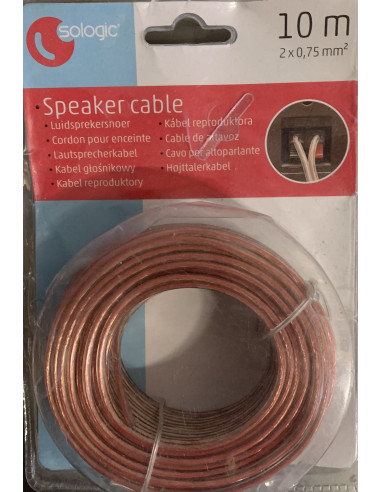 KABEL GŁOSNIKOWY SOLOGIC 2X0.75MM 10